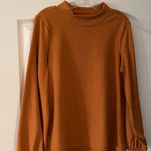 Old Navy Textured Brown Long Sleeve Top